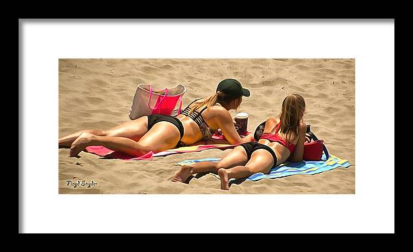 Floyd Snyder Framed Print featuring the photograph Beauty And The Beach 2 by Floyd Snyder