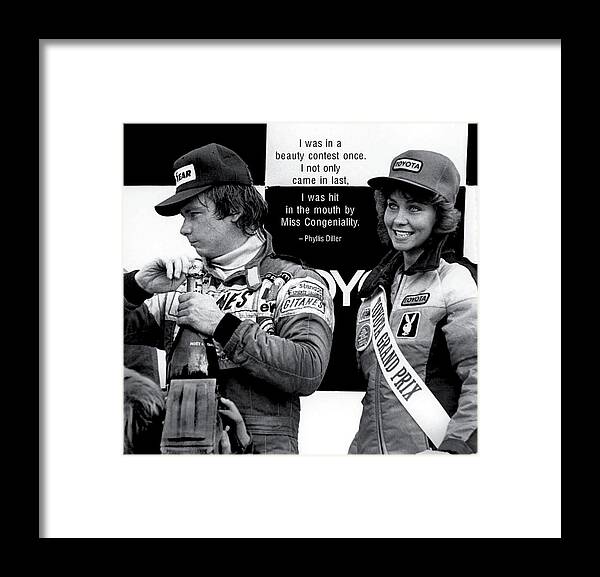 Quotation Framed Print featuring the photograph Beauty Contest by Mike Flynn
