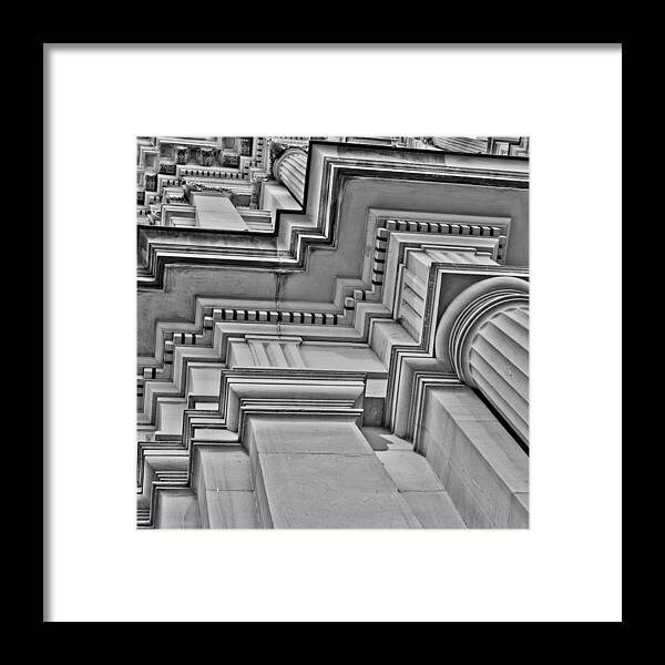 Cast Stone Framed Print featuring the photograph Beauty of Cast Stone Moulding by Mamie Thornbrue