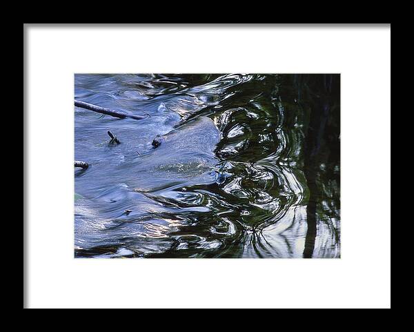 Rapids Framed Print featuring the photograph Beaver dam overflow by Rob MacArthur