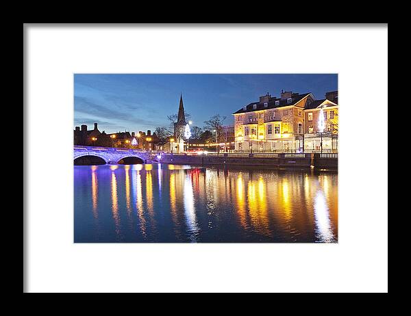Christmas Lights Framed Print featuring the photograph Bedford Lights by Graham Custance Photography