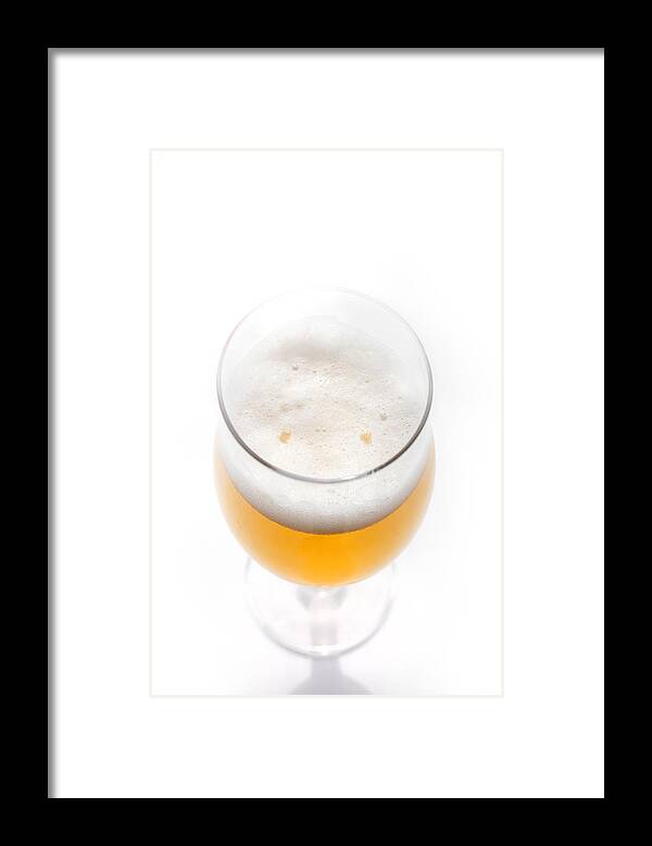Above Framed Print featuring the photograph Beer Smiling by Martin Joyful