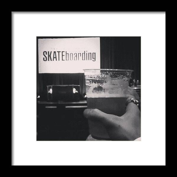 Skatelife Framed Print featuring the photograph Beers Bros And Award Shows. #twsawards by Derek Andrews