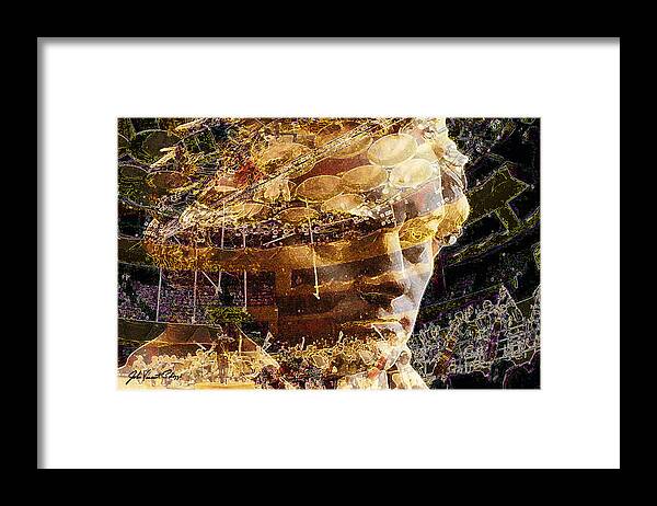 Classical Music Framed Print featuring the digital art Beethoven Hears Beethoven by John Vincent Palozzi