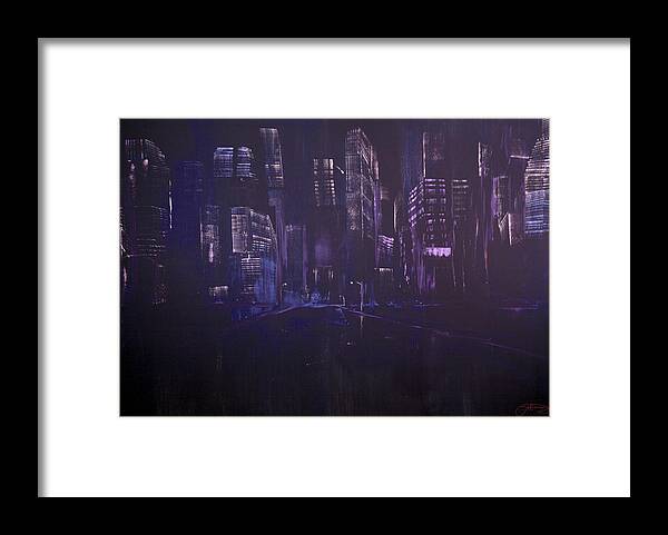 Prints Framed Print featuring the painting Before Dawn by Jack Diamond