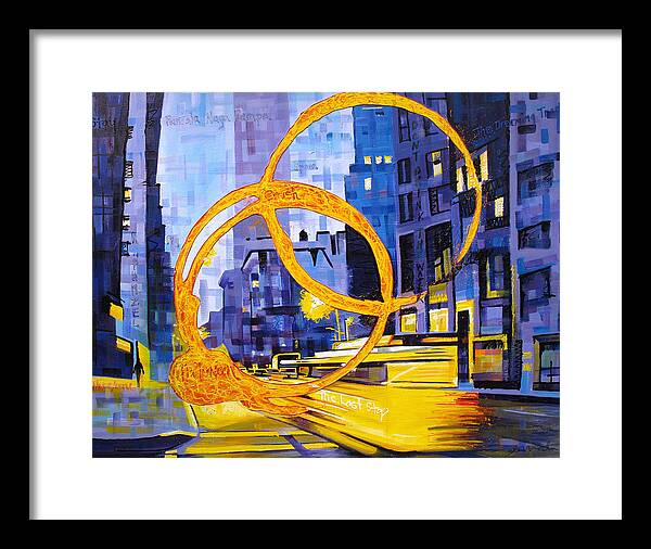 Dave Matthews Framed Print featuring the painting Before These Crowded Streets by Joshua Morton