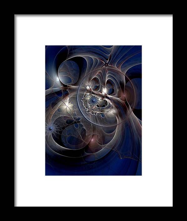 Abstract Framed Print featuring the digital art Beguiled At Twilight by Casey Kotas