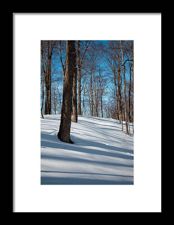 Mccauley Mountain Ski Area Framed Print featuring the photograph Behind McCauley Mountain by David Patterson