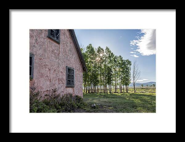 Horizontal Framed Print featuring the photograph Behind the House by Jon Glaser