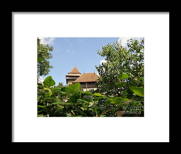 East Framed Print featuring the photograph Behind the leaves by Ramona Matei
