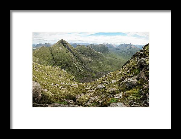 Scenics Framed Print featuring the photograph Beinn Alligin And The Torridon Mountains by Georgeclerk
