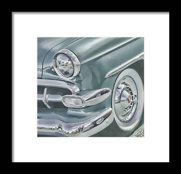 Victor Montgomery Framed Print featuring the photograph Bel Air headlight by Vic Montgomery
