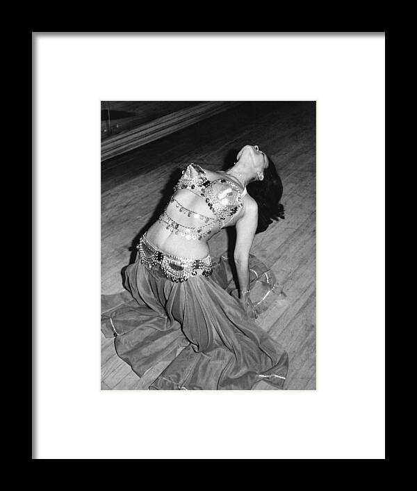 1970's Framed Print featuring the photograph Belly Dancing School Student by Underwood Archives