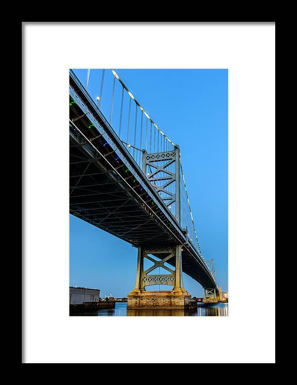 Ben Franklin Bridge Framed Print featuring the photograph Ben Franklin Bridge by Louis Dallara