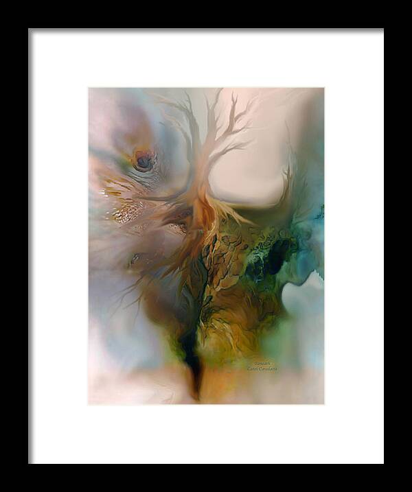 Beneath Framed Print featuring the painting Beneath by Carol Cavalaris