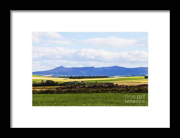 Field Framed Print featuring the photograph Bennachie by Diane Macdonald