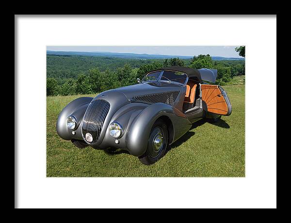 Bentley Framed Print featuring the photograph Bentley Roadster B25GP by Bill Dutting