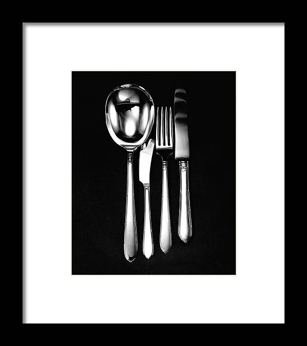 Home Accessories Framed Print featuring the photograph Berkeley Square Silverware by Martin Bruehl