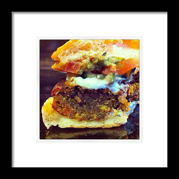 Falafel Framed Print featuring the photograph Best Falafel In #littlerock! The #curry by Dee Fry
