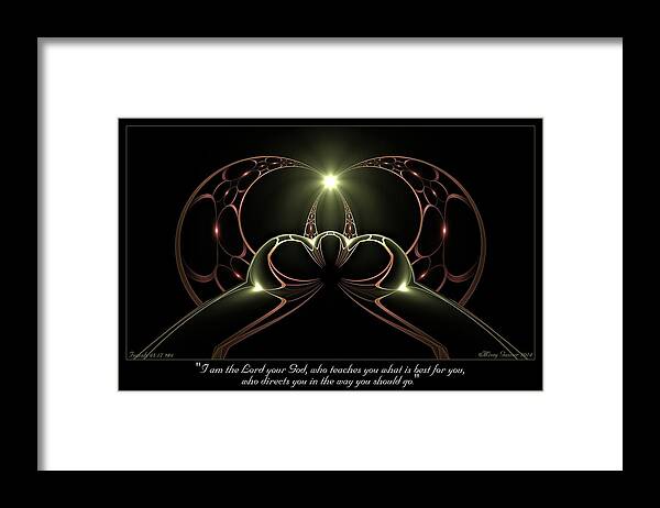 Fractal Framed Print featuring the digital art Best For You by Missy Gainer