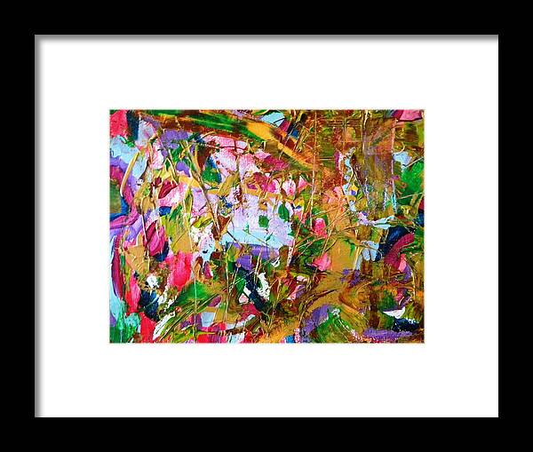 Desginer Framed Print featuring the painting Betsey by Etta Harris