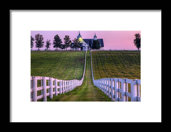Fence Framed Print featuring the photograph Between The Fences by Alexey Stiop