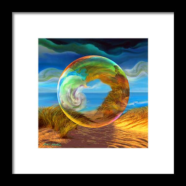 Sea Painting Framed Print featuring the painting Beyond the Sea by Robin Moline
