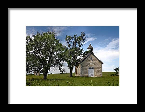 Bichet Framed Print featuring the photograph Bichet School by Lynn Sprowl