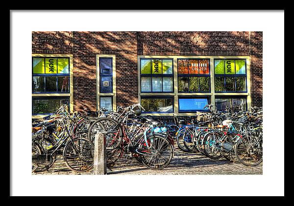 Holland Framed Print featuring the photograph Bicycles by Uri Baruch