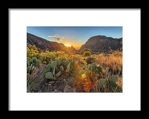 Mountians Framed Print featuring the photograph Big Bend Window by Chris Multop