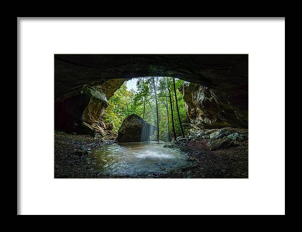 Pam's Grotto Framed Print featuring the photograph Pams Grotto by David Dedman