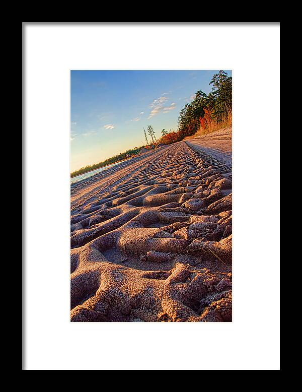 Tracks Framed Print featuring the photograph Big Green Tracks by Beth Venner