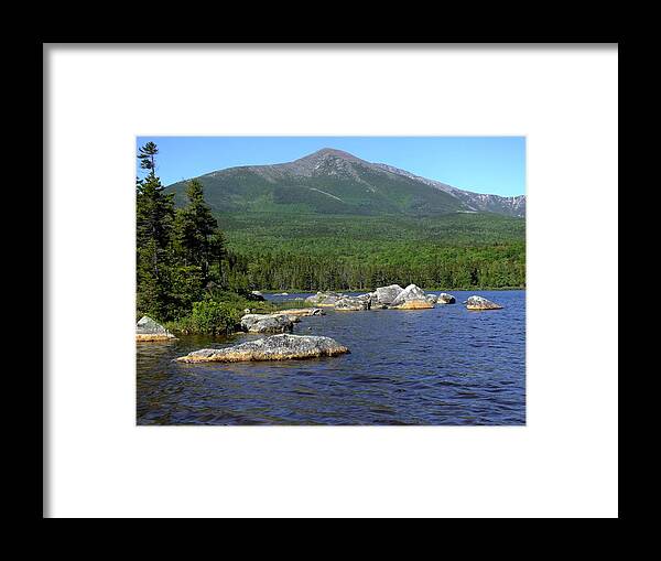 New England Framed Print featuring the photograph Big Rock View 3 by Gene Cyr