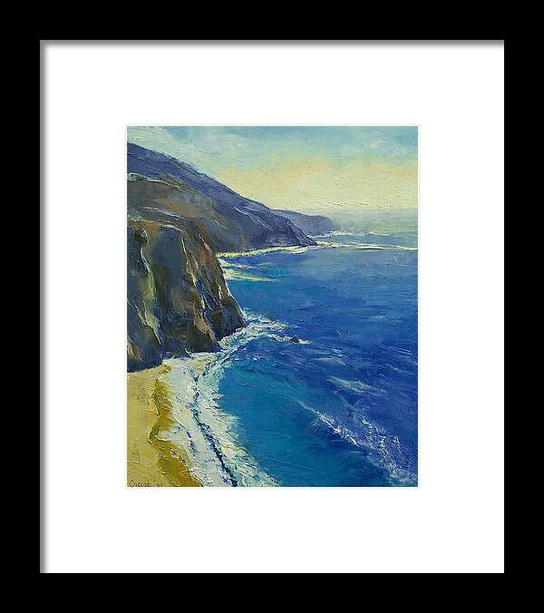 Big Sur Framed Print featuring the painting Big Sur California by Michael Creese