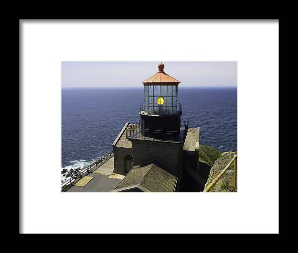Lighthouse Framed Print featuring the photograph Big Sur Lighthouse by Derek Dean