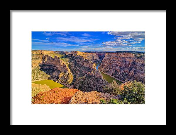 Bighorn Canyon Framed Print featuring the photograph Bighorn Canyon by Greg Norrell