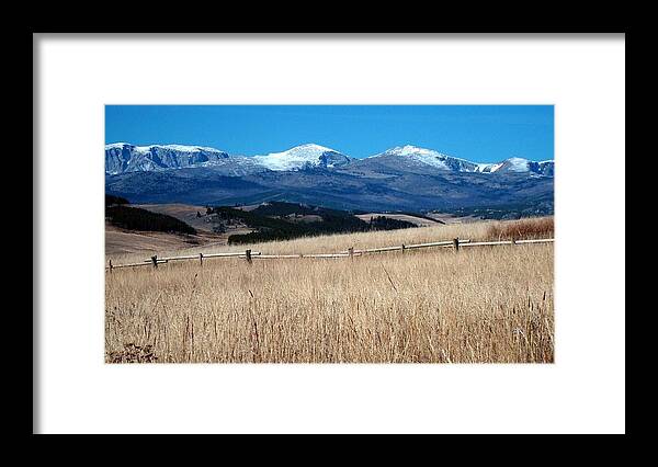 Bighorn Mountains Photo Framed Print featuring the photograph Bighorn Mountains WY by Susan Woodward