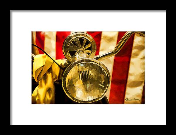 Motorcycle Framed Print featuring the photograph Bike Light by Chuck Staley