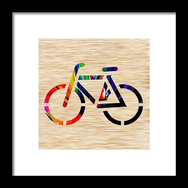 Bike Framed Print featuring the mixed media Bike by Marvin Blaine
