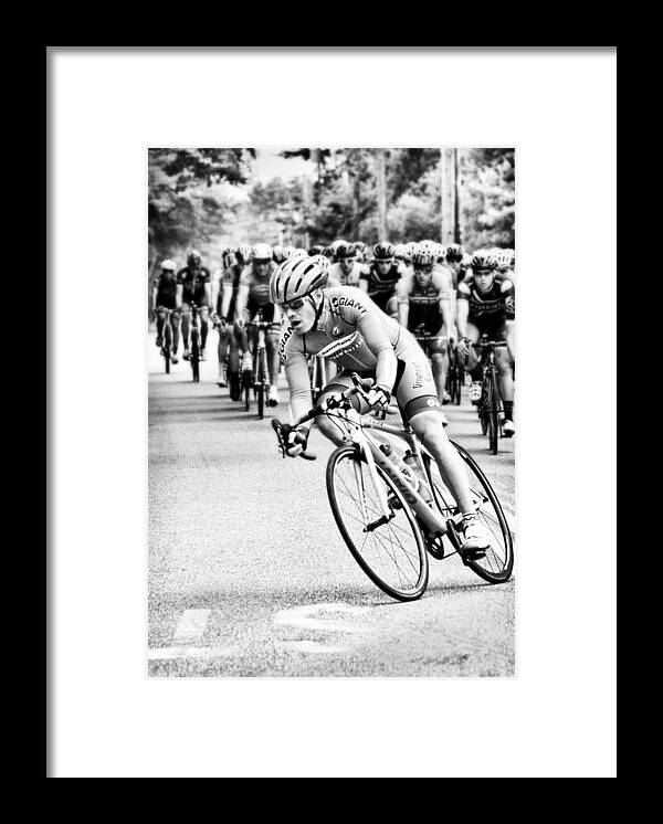 Bike Race Framed Print featuring the photograph Bike Race by Paul Schreiber