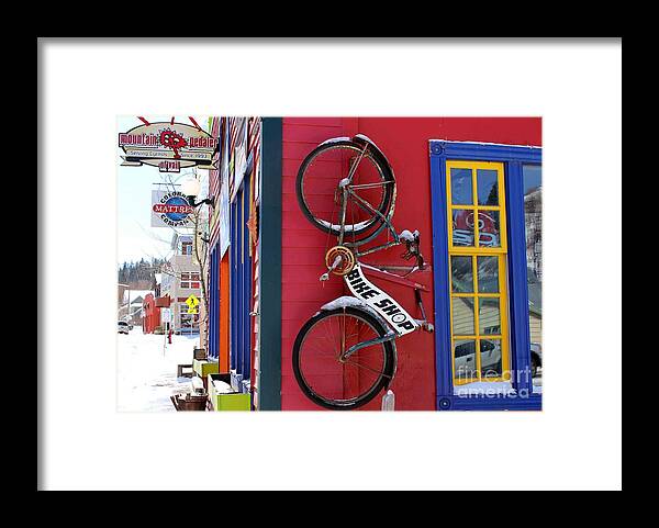 Bike Framed Print featuring the photograph Bike Shop by Fiona Kennard