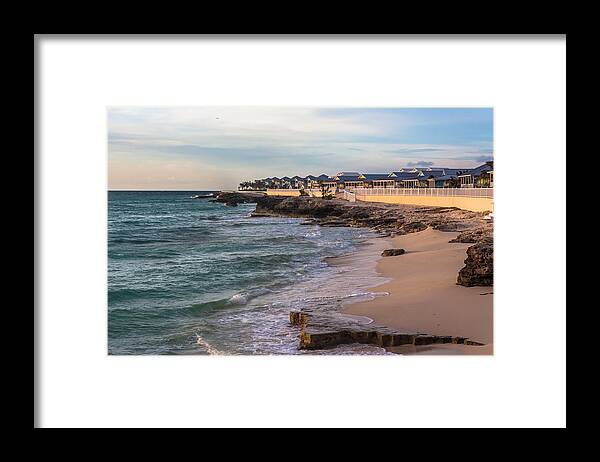 Architecture Framed Print featuring the photograph Bimini Bay Resort Beach by Ed Gleichman