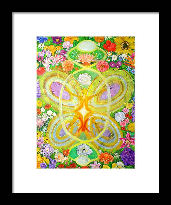 Flowers Framed Print featuring the painting Birth by Anne Cameron Cutri