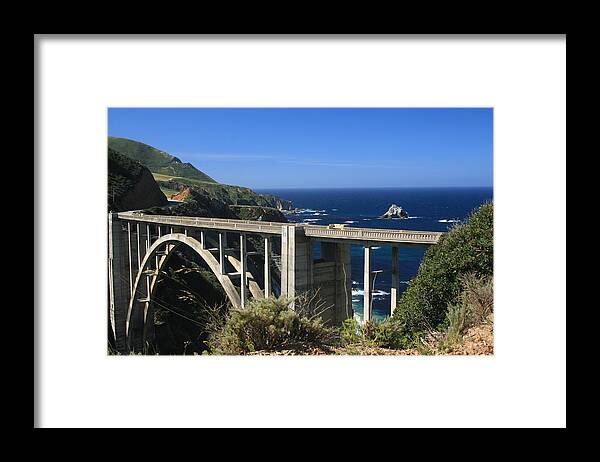 The Coast Framed Print featuring the photograph Bixby Bridge by Douglas Miller