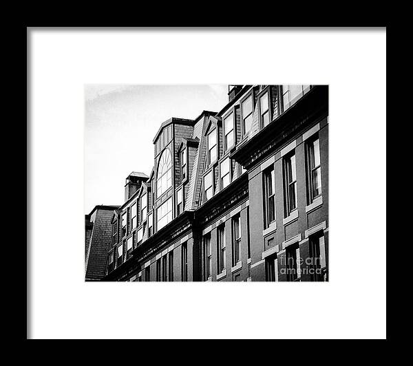 Black And White Framed Print featuring the photograph Black and white Boston by Deena Withycombe