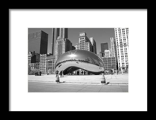 Chicago Framed Print featuring the photograph Chicago - the Bean by Milena Ilieva