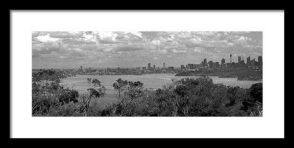 Sydney Framed Print featuring the photograph Black and white Sydney by Miroslava Jurcik