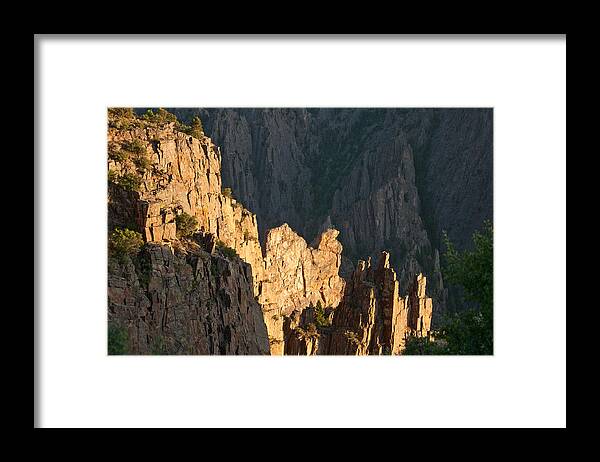 Rock Framed Print featuring the photograph Black Canyon Sitting Camel by Eric Rundle