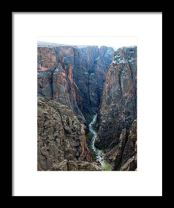 Eric Rundle Framed Print featuring the photograph Black Canyon The River by Eric Rundle