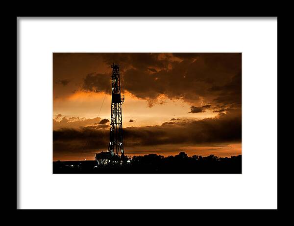 oil Field Framed Print featuring the photograph Black Gold by Jonas Wingfield